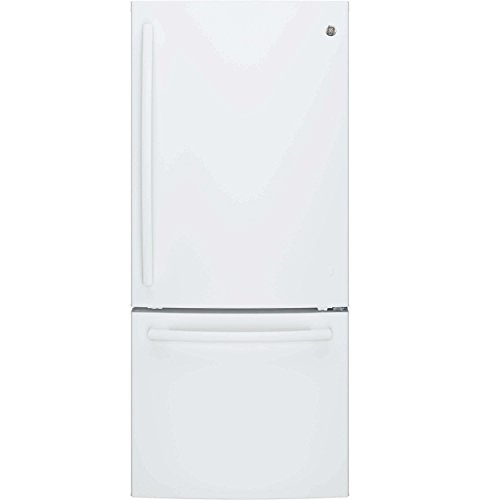 Click Here to See More Images GE White Bottom Freezer Refrigerator