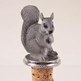 Squirrel Bottle Stopper - Gray