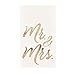 Juvale Wedding Napkins Mr & Mrs - 4 x 8 in 3-Ply White - Disposable Wedding Napkins for Reception & Bridal Shower