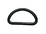 Generic Metal Black D Ring Buckle 1.25