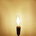 Bogao E12 6W Dimmable LED Filament Candle Light Bulb, 2700K 600LM, E12 Candelabra Base Lamp, C35 Torpedo Shape Bullet Top, Clear Glass Cover, 60W Incandescent Replacement, Warm White (Pack of 6 )