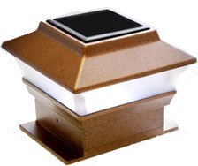 Plastic Copper Square Post Deck Fence Mount (set of 2)