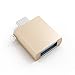 Satechi USB-C to USB-A Adapter, USBC Male to USBA 3.0 Female Connector, USBC to USBA Converter, Compatible with MacBook Pro/Air, iPad Pro/Air/Mini, for Type-C Laptops, Tablets, Phones (Gold)