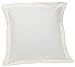 FRESH IDEAS Poplin Tailored Pillow Sham, Euro, 26x26 inches, Ivory