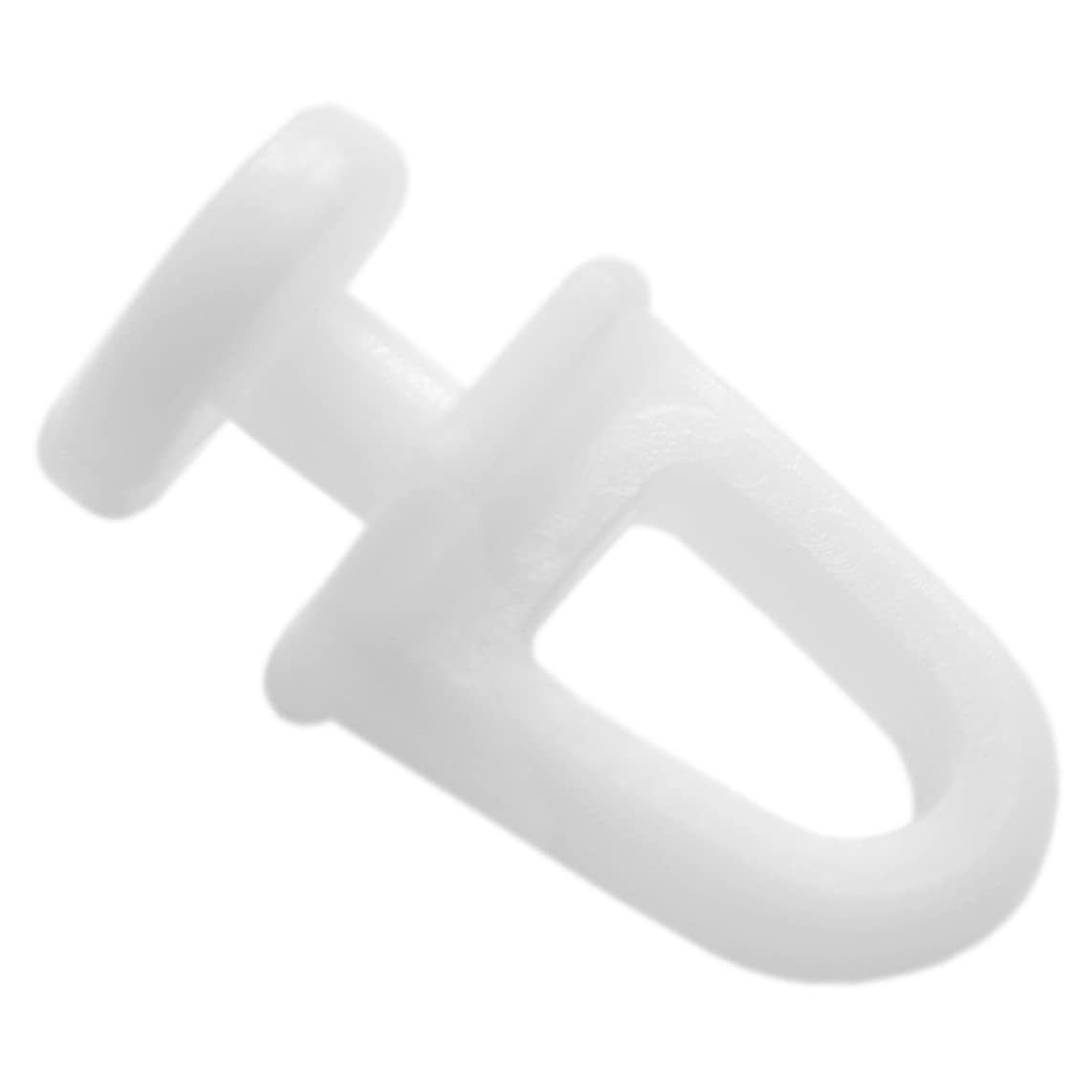 140 Pieces White Curtain Track Rollers Pulleys,Plastic Curtain Hooks Gliders (Type B)