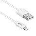 Lightning Cable, [Apple MFi Certified] JOTO Lightning to USB Cable (3.3ft 1m long), Data Sync Charge Cable for iPhone 6S 6 Plus 6, iPad Pro, Air 2, mini 4, iPod touch 5 6th gen, nano 7th gen (White)