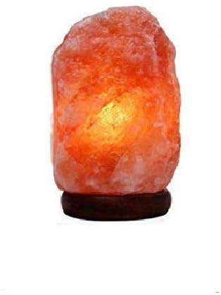 Vision Crafted 15W Vee-c Himalayan Pink Rock Salt Lamp, Orange