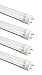 Fulight (4-Pack) Type B T8 LED Tube Light - 2FT 24-Inch 10-Watt (18W Equivalent), Daylight 6000K, F17T8, F18T8, F20T10, F20T12/CW, Double-End Powered, Frosted Cover - 85-265VAC (Not a Plug-and-Play)