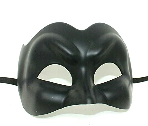 THE GOOD LIFE MENS QUALITY MIDNIGHT BLACK BAT SUPER HERO HALLOWEEN VENETIAN MASQUERADE CARNIVAL PARTY EYE MASK