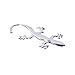 Fashion 3d Gecko Shape Solid Metal Chrome Badge Emblem Decal Car Auto Sticker