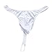 TIAOBU US Mens Strap O ring Thong Brief Underwear One Size White