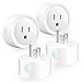 Smart Plug WiFi Outlets Mini Smart Socket for Smart Home Remote Control House Appliance & Electric Devices from Anywhere, Compatible with Amazon Alexa Echo Google Assistan, 4 Packs, Support 2.4GHz, N