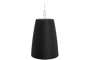 OSD Audio Nero ARC 8 Professional Hanging Pendant Speaker 200W, 8" Graphite Cone / 1” Silk Dome Tweeter, for Home or Commercial Applications, Safety Cable Suspension, Hardware Included (Black)