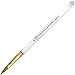 Fuji Finest 100% Pure Kolinsky Nail Art Brush with Clear Acrylic Handle Size 6