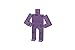 Areaware Cubebot Small (Violet)