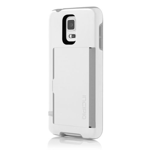 Incipio Samsung Galaxy S5 Stowawayâ€ž Case - White / Grey ::Samsung Galaxy S5