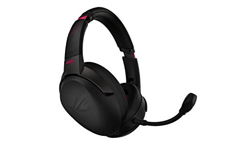 ASUS ROG Strix Go 2.4 Electro Punk Wireless Gaming Headphones with USB-C 2.4 GH…