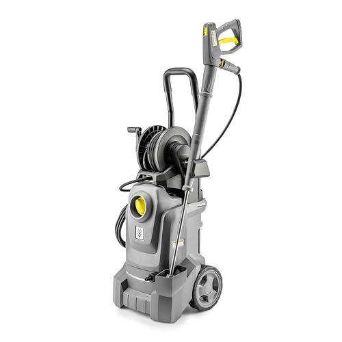 Kaercher High Pressure Washer HD 5/11 EX Plus Classic, Working pressure: 110 bar, steel mesh hose: 8 m, Stainless Steel Lid: 84 cm, Easy!Lock Quick Releases, Anthracite