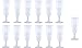 30 piece Champagne Flutes 5 oz Clear Hard Plastic Disposable Glasses, Perfect for Mimosas, Bloody Mary's, Wine Glasses, Sodas, Cocktail Cups, Parfaits, Sundaes and other Desserts