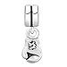 LuckyJewelry Fight Breast Cancer Awareness Pink Ribbon Boxing Glove Charms for Charm Bracelet (Fight Breast Cancer)