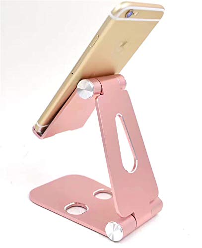 iMagitek Multi-Angle Portable Stand Compatible with iPad Pro/iPad Pro 9.7, iPad Air, iPad Mini, iPhone and Other Smartphones or Tablets (4-10 inch) - Rose Gold