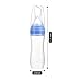 Gaodear Baby Food Feeder,Silicone Squeeze Rice Cereal Bottle, Soft-Tip Dispensing Spoon with Brush Set (Blue,4oz/120ml for 4 Months+ Babies)