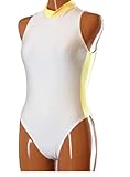 AveryDance Lycra Spandex Turtleneck Sleeveless Swimwear Dancewear Leotard Costumes, XXL