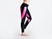Huiyuzhi Women's Heart Shape Fitness Yoga Sport Pants Leggings (XL, Black-Pink)