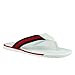 Gucci Flip-Flop White Guccissima Leather Sandals with BRB Web 268670 9051 (6.5 G / 7 US)