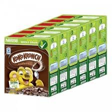 Koko Krunch Whole Grain Breakfast Cereals Wheat Crackers Chocolate 25g.(pack of 6)