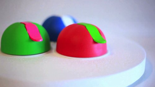 iSucker, Blue with a Grey lever for use with iPad, Android, Samsung, Kindle, Nook. It's an ergonomic handle, and can also be used as a stand.