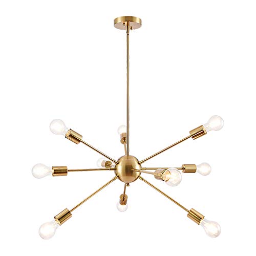 Brass gold chandelier
