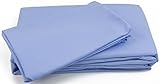 HotelSheetsDirect 4 Piece Premium Microfiber Bed Sheet Set - 1600 Thread Count, Wrinkle, Fade, & Stain Resistant. (Full, Light Blue)