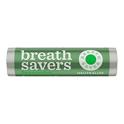 BREATH SAVERS Spearmint Sugar Free Breath Mints, Bulk, 0.75 oz Rolls
