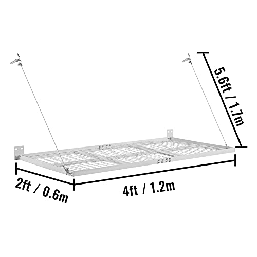 VEVOR Garage Wall Shelf 2 x 4 ft Garage Shelving Wall Mounted Steel