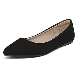 DREAM PAIRS Womens Casual Pointed Toe Ballet