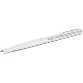Swarovski Crystal Shimmer ballpoint pen, White lacquered, Chrome finished