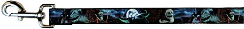Buckle-Down Pet Leash - NBC Jack, Oogie Boogie, Santa Scene - 6 Feet Long - 1.5
