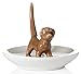 Beth Marie Luxury Boutique Dog Ring Holder, Beautiful Ceramic Engagement and Wedding Ring Holder, Size: 3.25