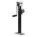 CURT 28358 Weld-On Pipe-Mount Swivel Trailer Jack, 5,000 lbs. 15-1/2 Inches Vertical Travel, black