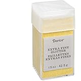 Sunflower Extra Fine Glitter 1.5 Ounces Canister w/Pour or Shake Lid