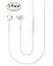 2-Pack Premium Earphones/Earbuds/Headphones with Stereo Mic&Remote Control for Galaxy S7/S7 Edge and More Android Smartphones Compatible with 3.5 mm Headphone White