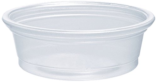 Dart 050PC 0.5 oz Clear PP Portion Container (Case of 2500)