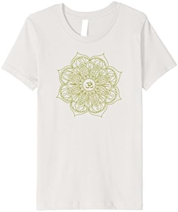 unisex-child Shirt Yoga, Aum, Om, Ohm Symbol 12 Silver