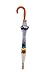 SMARTBULLE Child Umbrella Transparent Birdcage - reflective border : Windproof; Diameter=71cm; Manual opening; Girl and Boy Umbrella; Pattern: RAINBOW