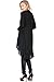 Modern Kiwi Solid Essential Long Cascading Cardigan Black Extra Large