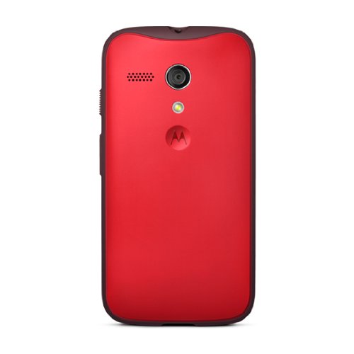 Motorola Grip Shell for Moto G - Retail Packaging - Red + Red TPU