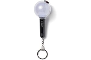 miuhuy Bangtan Boys Lightstick Keychain, Bangtan Boys 4.0 Keyring Pendant Bag Accessories K-pop Gift (Built-in Battery)