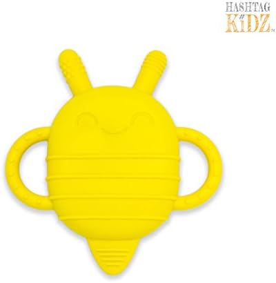 Hashtag Kidz | 2-in-1 ChewBuddy Baby Teething Toy & Baby Snack Container | 100% Toxin-Free & BPA-Free Teether | Fits in Pacifier Cases for Hygienic Travel