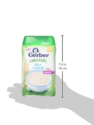 6 Gerber+Baby+Cereal+Organic+Ounce